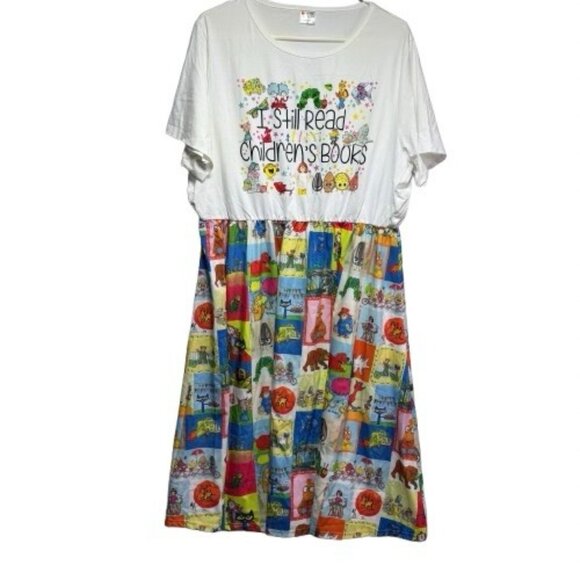 Teachers Gram Dress 3X Children’s Books Reading Day Librarian Character Seuss - Picture 2 of 8